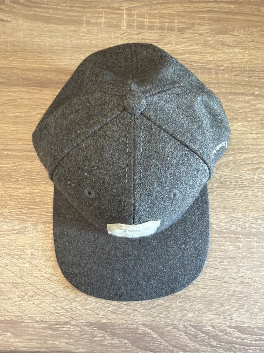 Stussy Capz Snapback Hat Gray Patch S Logo Wool Blend Adjustable