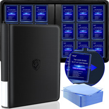 Toploader Binder Holds 324 Card Top Loaders Waterproof Case Sport Game Album Pro
