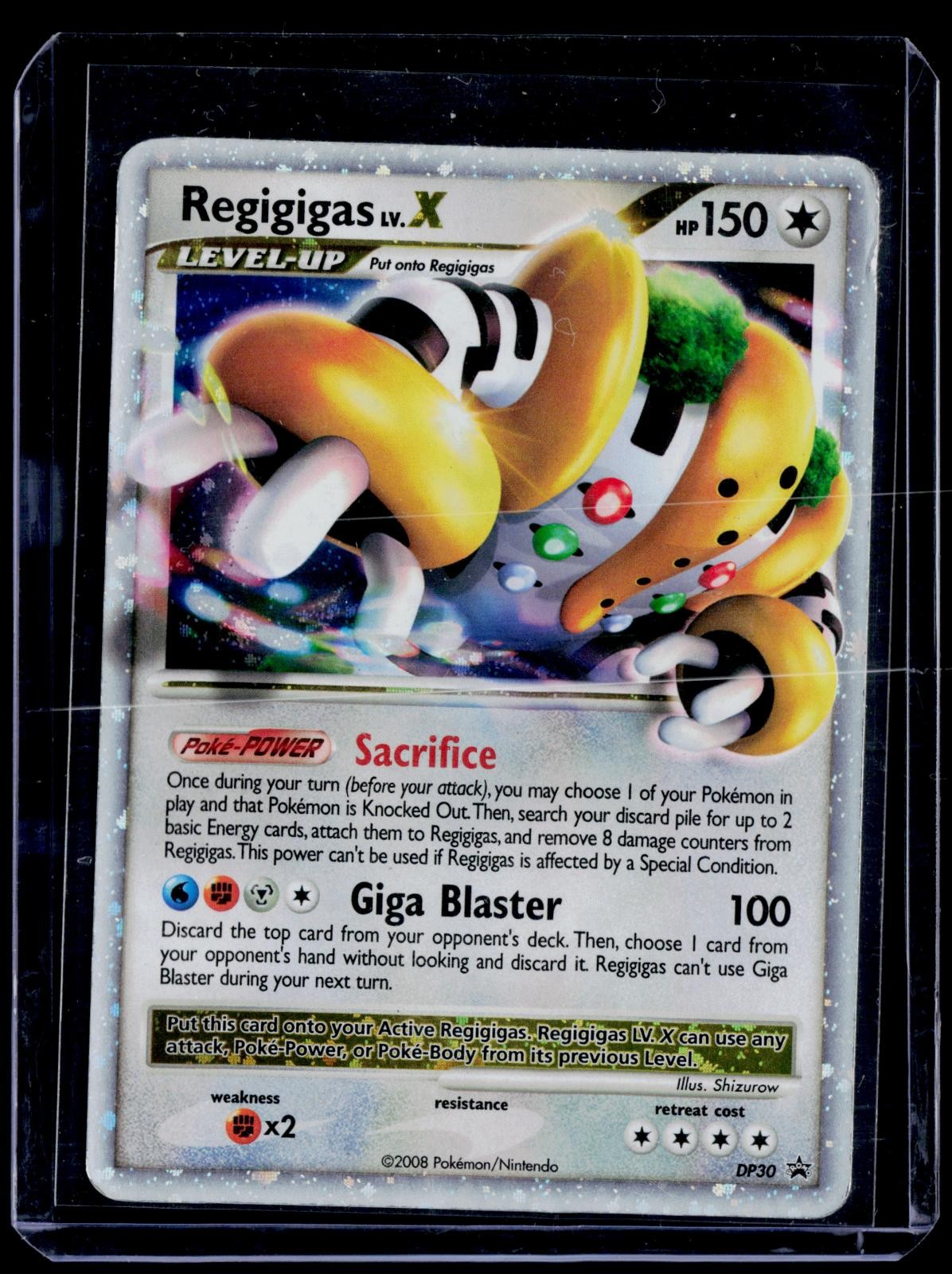 Regigigas LV.X DP30 Holo Promo Diamond and Pearl Promos Pokemon Heavily Played