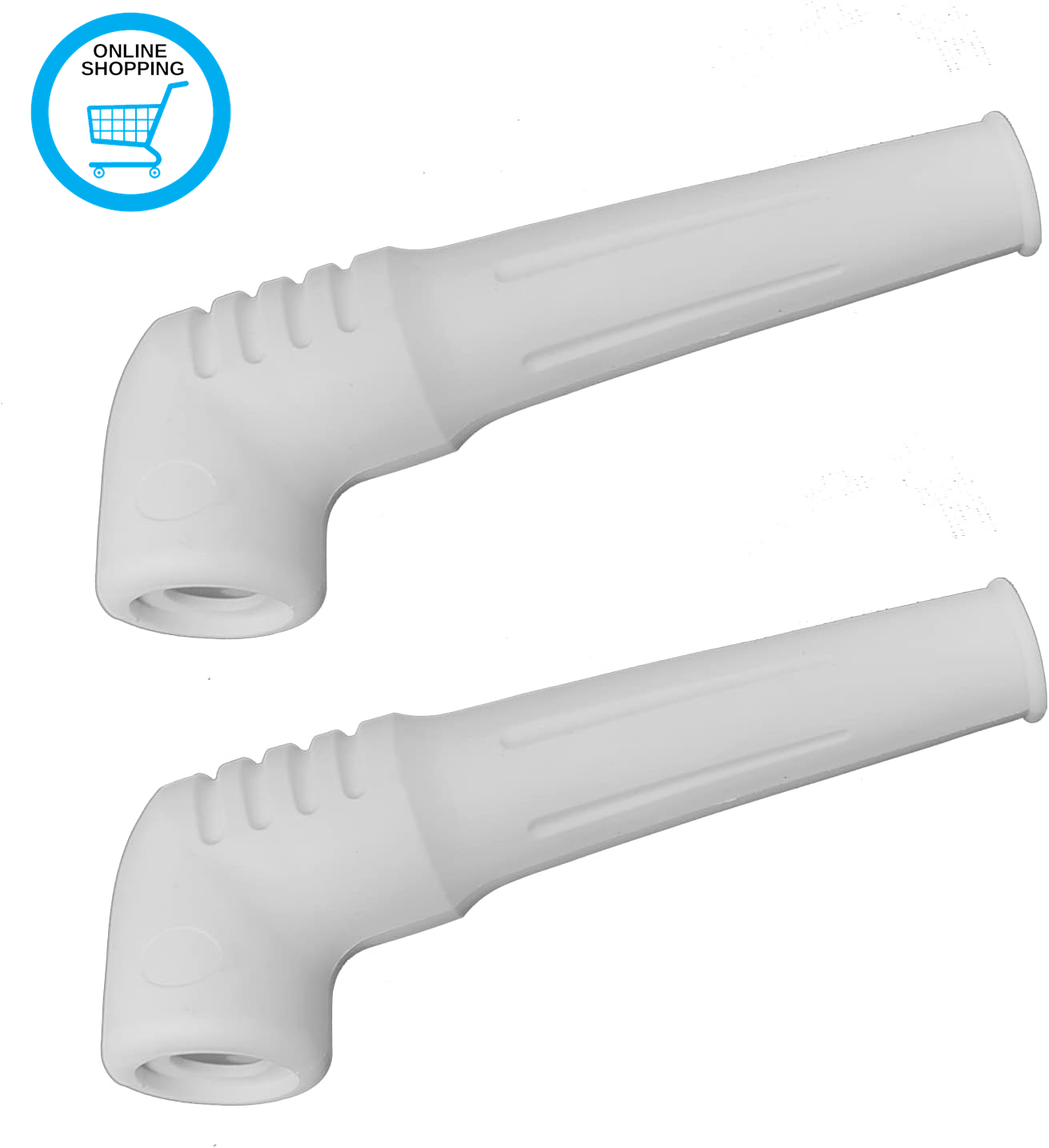 Angled Swirl Nozzle for 1/2-Inch Tap - anti Splash Kitchen Bathroom Tap Top Rubb