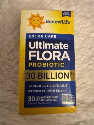 ReNew Life Ultimate Flora Probiotic 30 Billion CFU- 30 Count Exp 04/2027