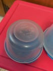 Vintage Rubbermaid Servin’ Saver Round Food Storage #2 & 3  W/ Blue Lids Lot — photo 3