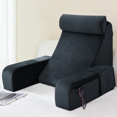Back Pillow for Bed Sitting up, 19'' Reading Pillow for Sitting in Bed Adult, ...