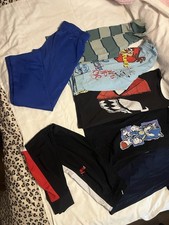 Bundle Of 7 Items, Boys Size 14-16 T Shirts, Lg Sleeves And Joggers