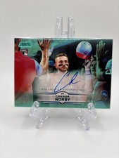 2025 Topps Chrome Stadium Club Connor Norby Aqua Auto /99  Rookie Card Marlins