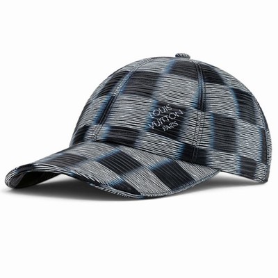 Louis Vuitton Damier Rush Cap Blue White Monogram Baseball Hat Size M