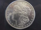 1878-S MORGAN SILVER DOLLAR IN BU MINT STATE CONDITION
