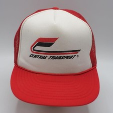 Central Transport Mesh Snapback Trucker Farmer Hat Cap 1980's