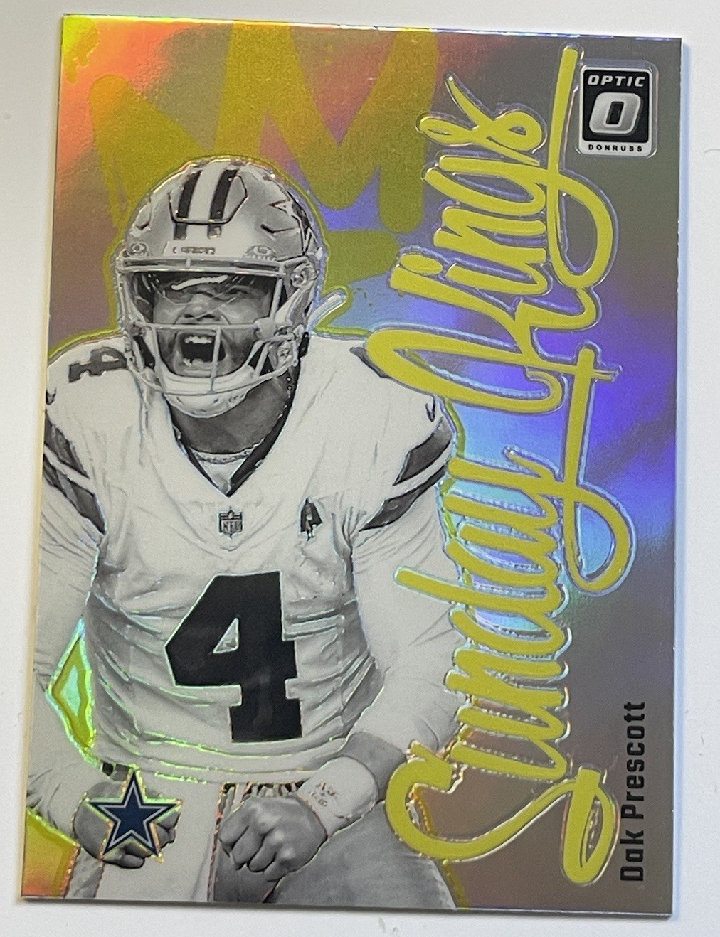 2024 Panini Donruss Optic Sunday Kings Dak Prescott Case Hit SSP Dallas Cowboys