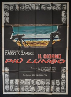 manifesto 4F IL GIORNO PIU' LUNGO fonda wayne connery wagner tryon steiger