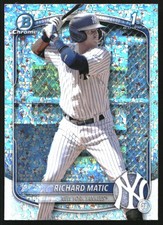 2025 Bowman Chrome Prospects Mini-Diamond Refractors #BCP71 Richard Matic - BB