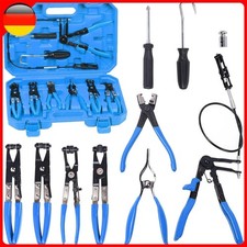 11tlg Schlauchklemmenzangen Set Schlauchschellenzange Schellenzange KFZ Auto DHL