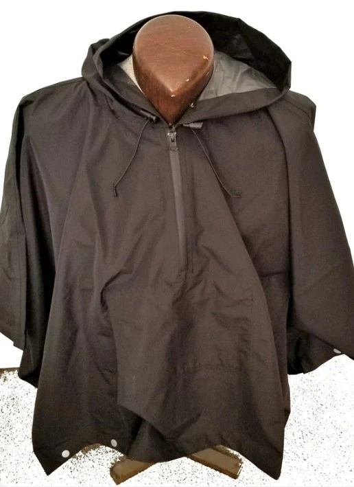 Brella 20K Waterproof Rain Jacket Black Hooded Raincoat Men & Women