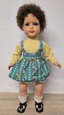 Play doll doll celluloid GDR 55 cm sleeping eyes Vintage