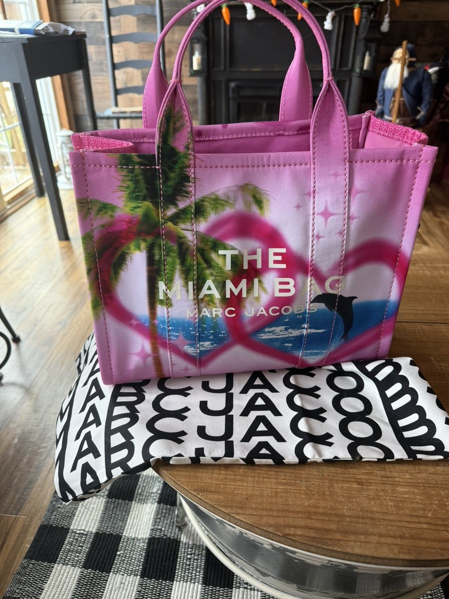 MARC JACOBS The Miami Bag The City Canvas 2Way Tote Medium Limited