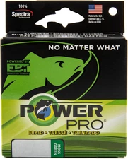Powerpro Braided Fishing Line - Moss_Green - 30Lb - 1500Yd/1350M (21100301500E)