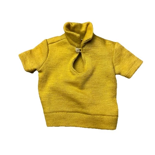 Vintage Original Ken Pak Mustard Yellow Gold Polo Shirt 1960s Barbie Outfit Vtg