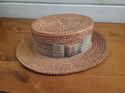 Extremely Rare Find 1920s Langenberg Hat Co. Loins Hats St. Louis, MO  Straw Hat