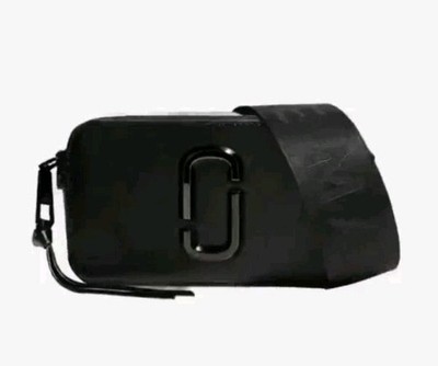 MARC JACOBS Snapshot Camera Bag Black Shoulder Bag Double Zipper