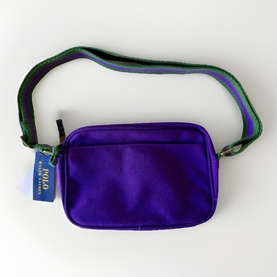 Polo Ralph Lauren Bear Camera Shoulder Crossbody Bag (Purple) O/S