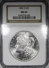 1881-S Morgan Dollar NGC MS65 Flashy White Gem Quality