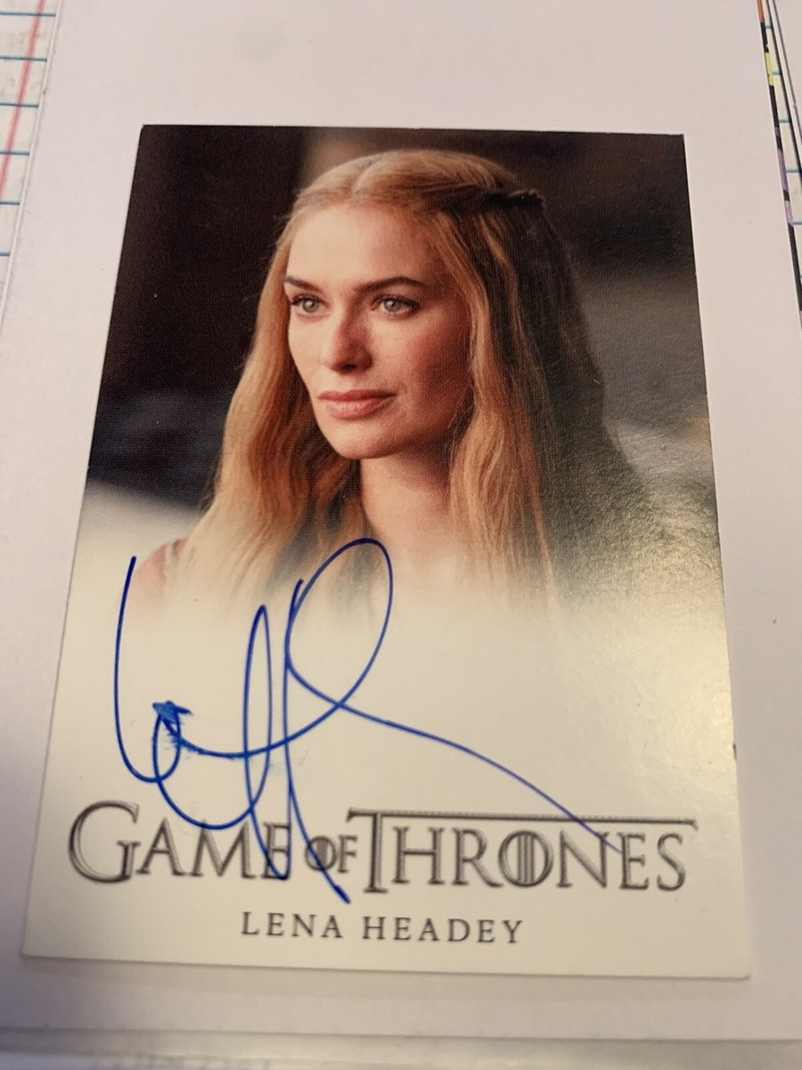 lena headey season 4 Game of Thrones autograph Card Full Bleed | eBay