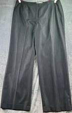 Jones Studio Separates Classic Fit Pants Women's Size 16W Charcoal Poly Elastic