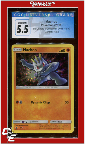 Machop graded CGC 5.5 for sale on eBay