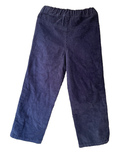 Mini Bode Pants Boy's 5Y Blue Corduroy Jogger Pant Drawstring Elastic Waist - Picture 3 of 8