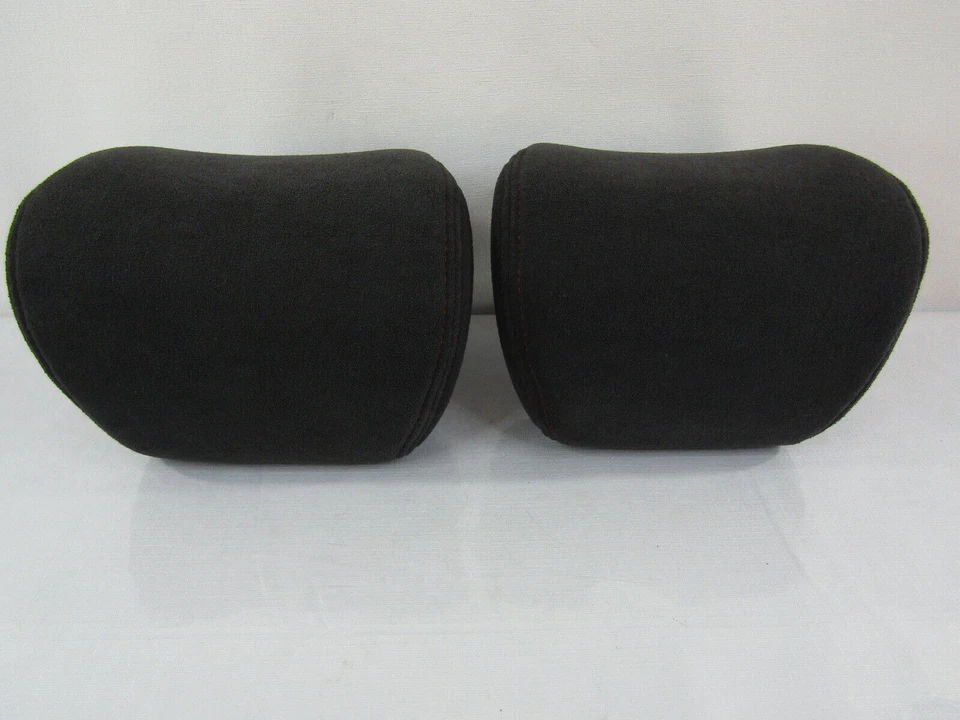 Juego de reposacabezas trasero Kia Forte Koup 2011-2013 OEM tela negra con costuras rojas Foto 2 de 4