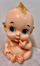 Vintage Lefton Ceramic Big Eyed Kewpie Baby Shower Nursery Planter 7  