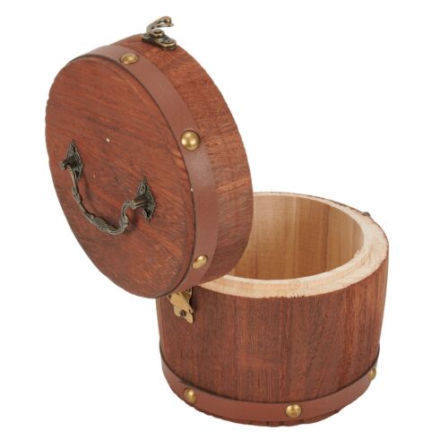 Boîte de rangement portable en bois pour antiquités pour thé et café (61 car - Picture 1 of 12