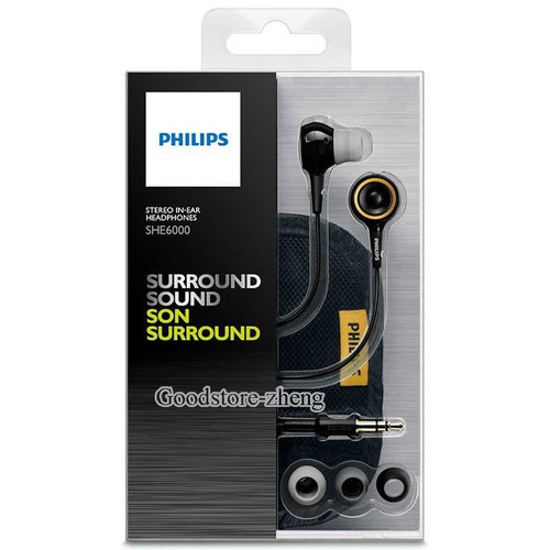 Philips SHE6000 In-Ear Surround Sound Headphones (Black) - Picture 5 of 5