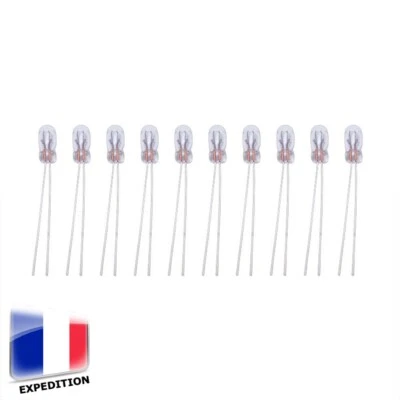 Lot 5 / 10 Pcs Ampoule 12V ⌀ 3mm Grain de Blé Blanc Chaud Roco Mkd Jouef Lima HO