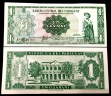 Paraguay 1 Guarani 1952 Banknote World Paper Money UNC Currency Bill