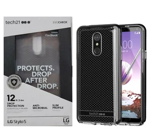 Pour LG Stylo 5 Étui téléphonique, housse antichoc + Protecteur d'écran trempé Tech21