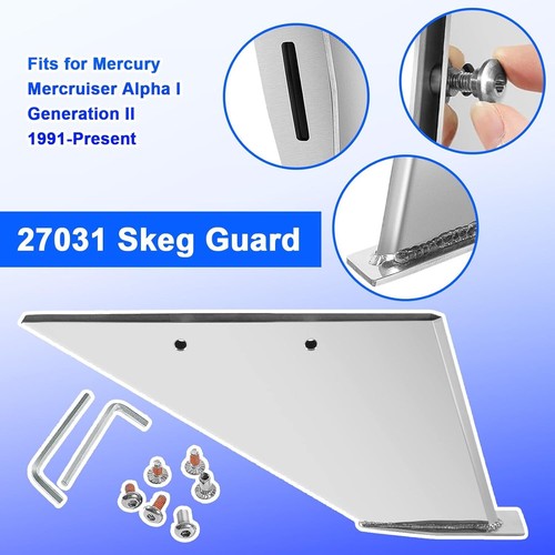 Mercury Alpha I Gen II Skeg Guard 27031 -316 Steel Fix Damaged Skeg 1991-Present - Picture 6 of 19