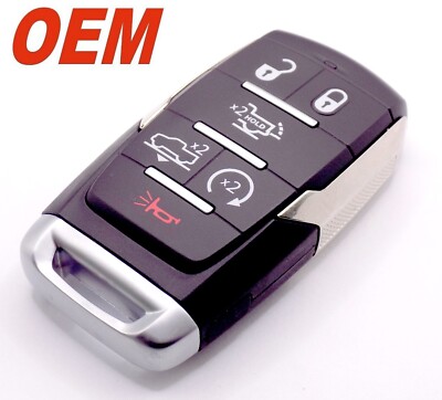 2019-2026 RAM 1500 LONGHORN 6 BUTTON REMOTE KEY FOB OHT-4882056 68584157 NEW OEM