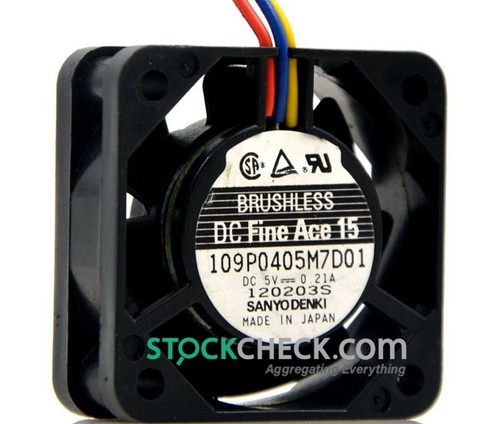 Sanyo Denki 109P0405M702 5V 0.21A 4015 cooling fan - 第 1/2 張圖片