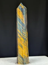 Blue Tiger Eye Tower Crystal Point Chakra Mineral Wand