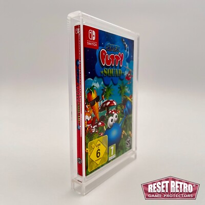 Acryl Box für Nintendo Switch Spiele in OVP UV-Schutzhülle RESET RETRO protector