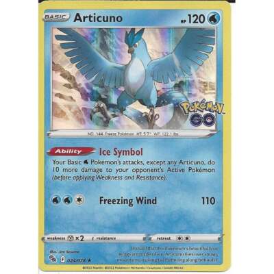 024/078 Articuno : Rare Holo Card : Pokemon GO Trading Card Game