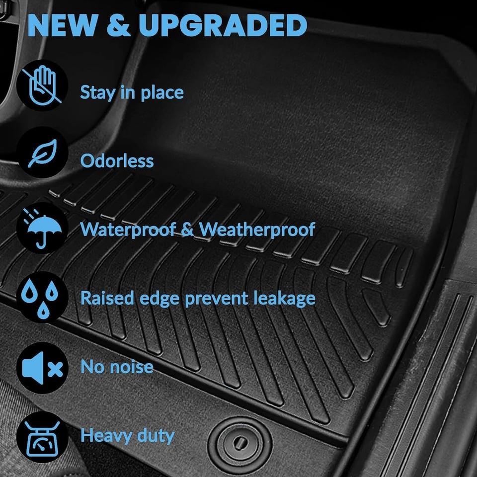 3D TPE All Weather Floor Mats Liners For 20142019 BMW M4 430i 435i