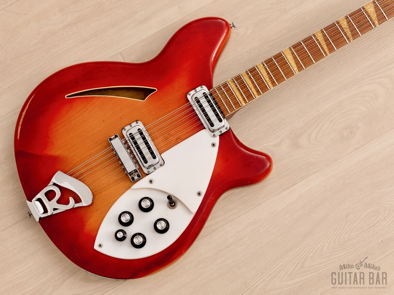 1967 Rickenbacker 360/12 Vintage Semi-Hollow 12 String Guitar Fireglo w/ Case