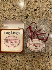 LONGABERGER BASKET TIE ON HOMESTEAD 1999 - NEW