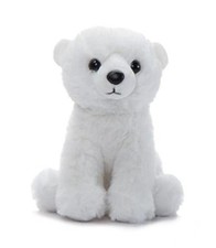 Stuffed Animal Plushie, Gifts for Kids, Wild Onez Babiez Zoo Polar Bear