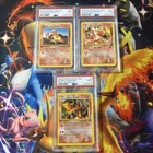 2000 Gym Challenge 1st Edition Blaine’s Charizard/Charmeleon/Charmander PSA 9