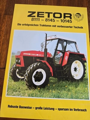 ZETOR 8145 10145 8111 Schlepper Traktor Prospekt b - Bild 1 von 2