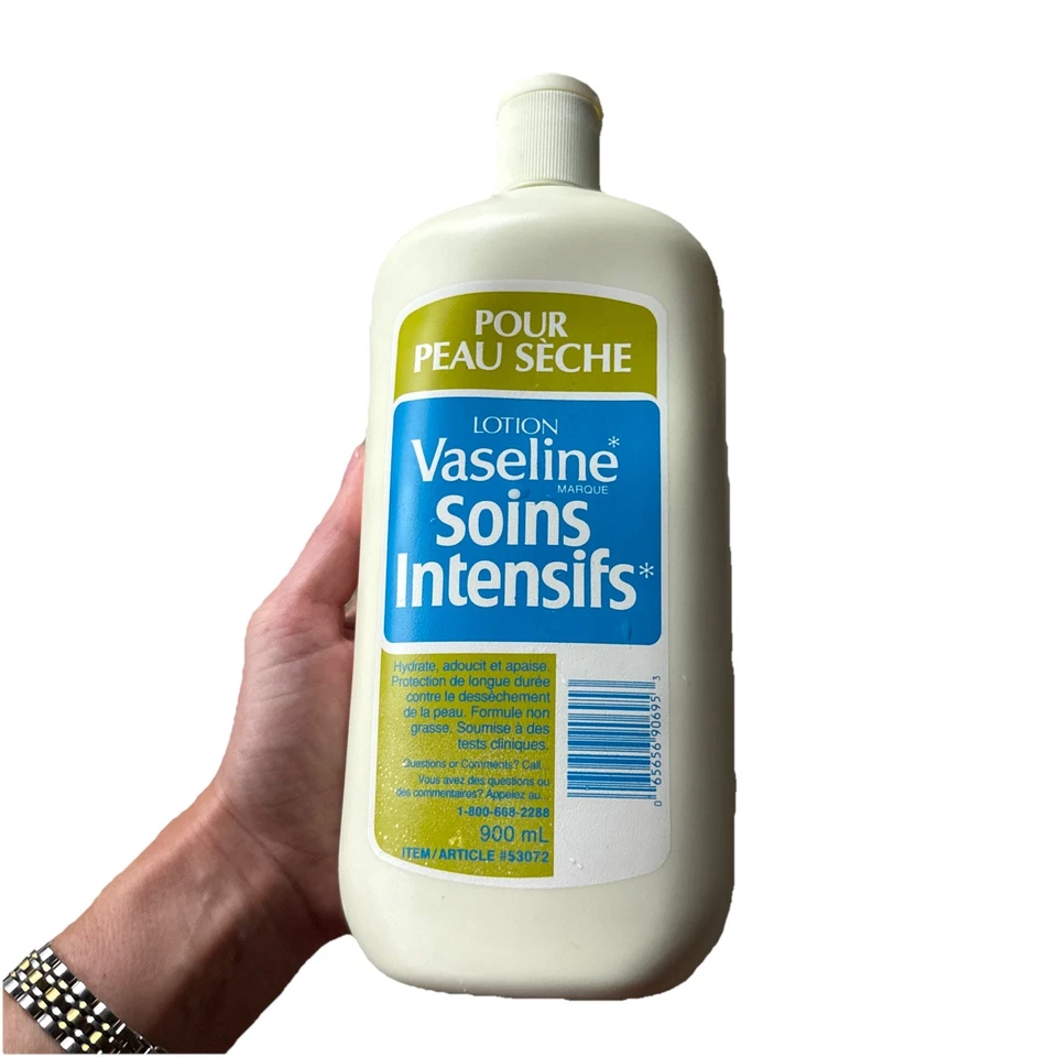 VTG 80s/90s Vaseline Intensive Care Lotion Relieves Over-Dry Skin 30oz Prop NOS - Image 2 of 3