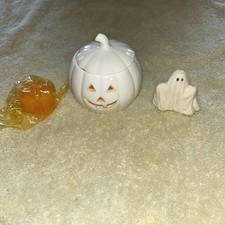 Enesco Halloween Dynia Jack O'Lantern Świecznik tealight i duch